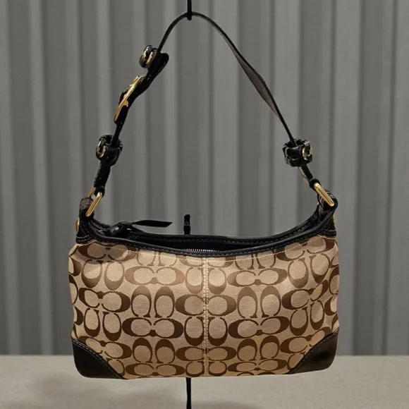 Coach Vintage Signature C Brown Tan Bleecker Hobo Bag - Picture 2 of 16